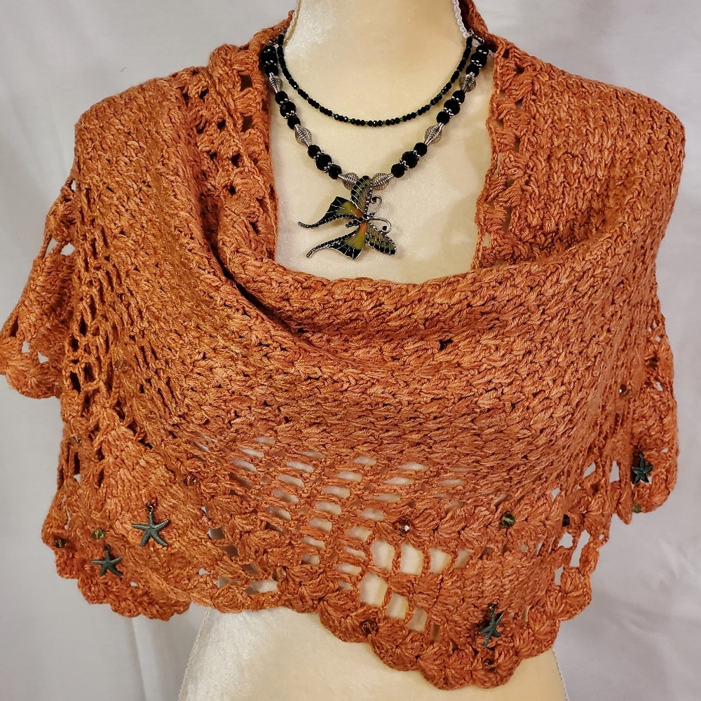 Handwoven Women's Crochet Shawl!